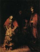 Rembrandt van rijn Return of the Prodigal Son USA oil painting artist